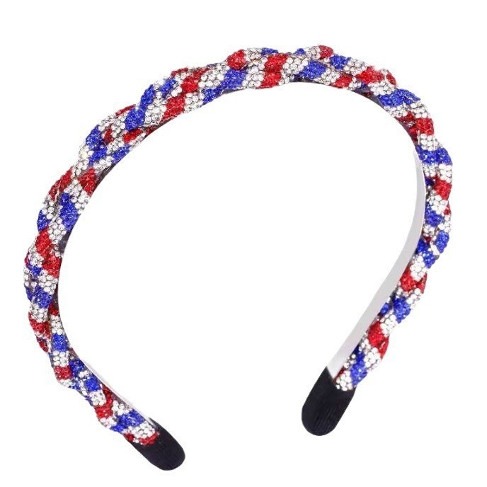 Independence Day Rhinestone Headband Decorative Hair Accessories For Holiday Parties