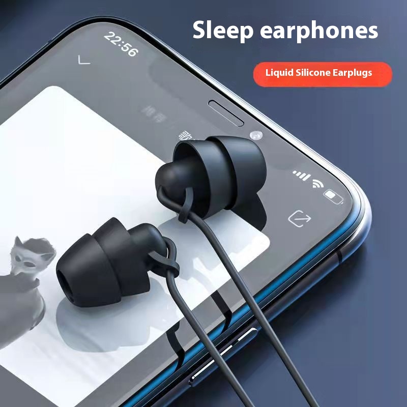 Double Layer Sleep Wired Earphones In-ear Asmr Suitable For Huawei Earphones Apple Earphones Noise Reduction Sleep Earbuds
