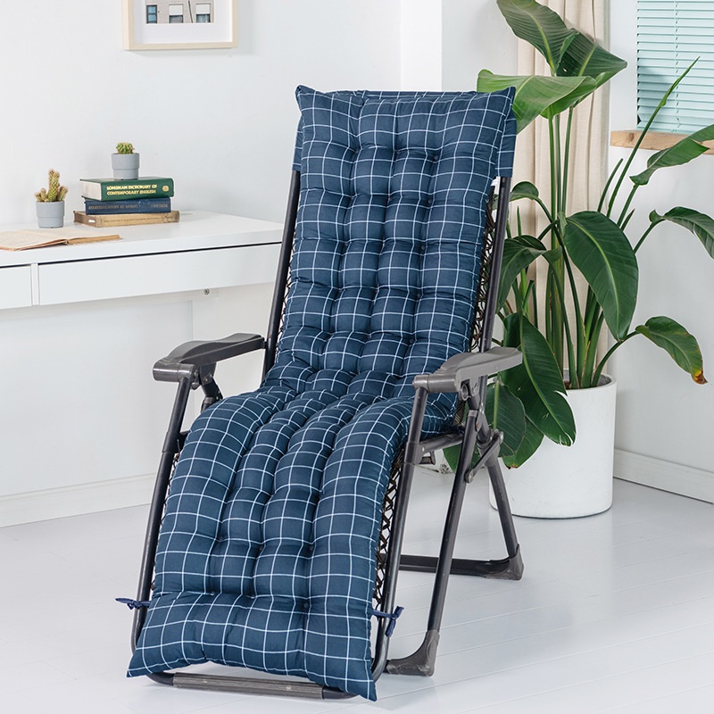 Thickened Printed Cover Home Recliner Cushion Rocking Chair Cushion Rattan Chair Cushion Sun Chair Cushion