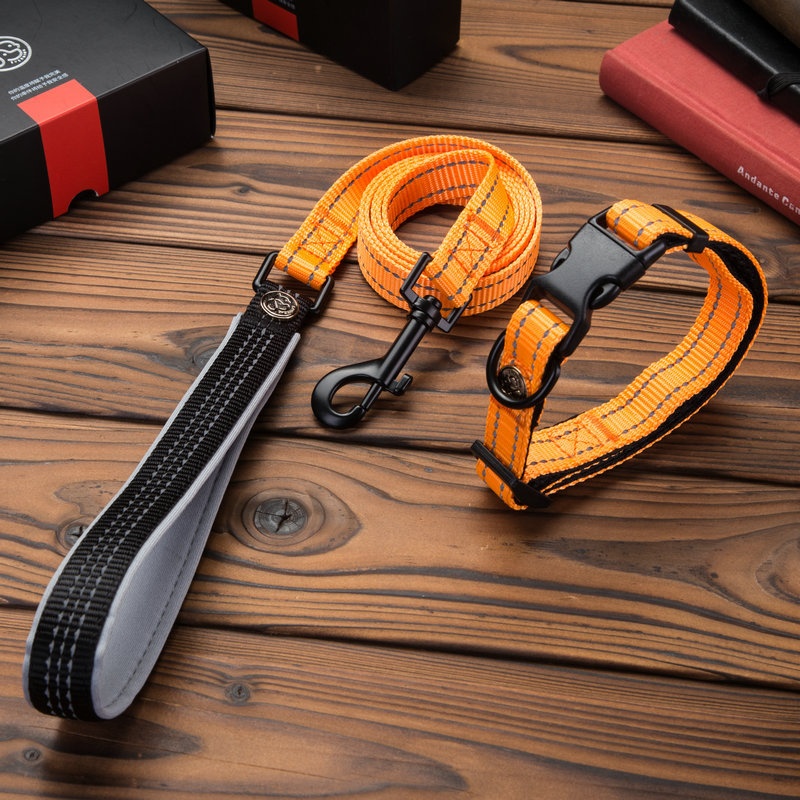 Pet Products Reflective Dog Leash Luminous Collar Leash Dog Walking Leash Pet Cat Dog Leash