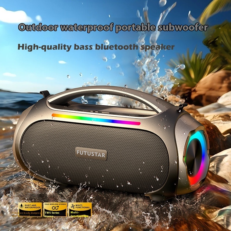 High-Power Bluetooth Speaker – Portable Outdoor Karaoke Bass Boombox