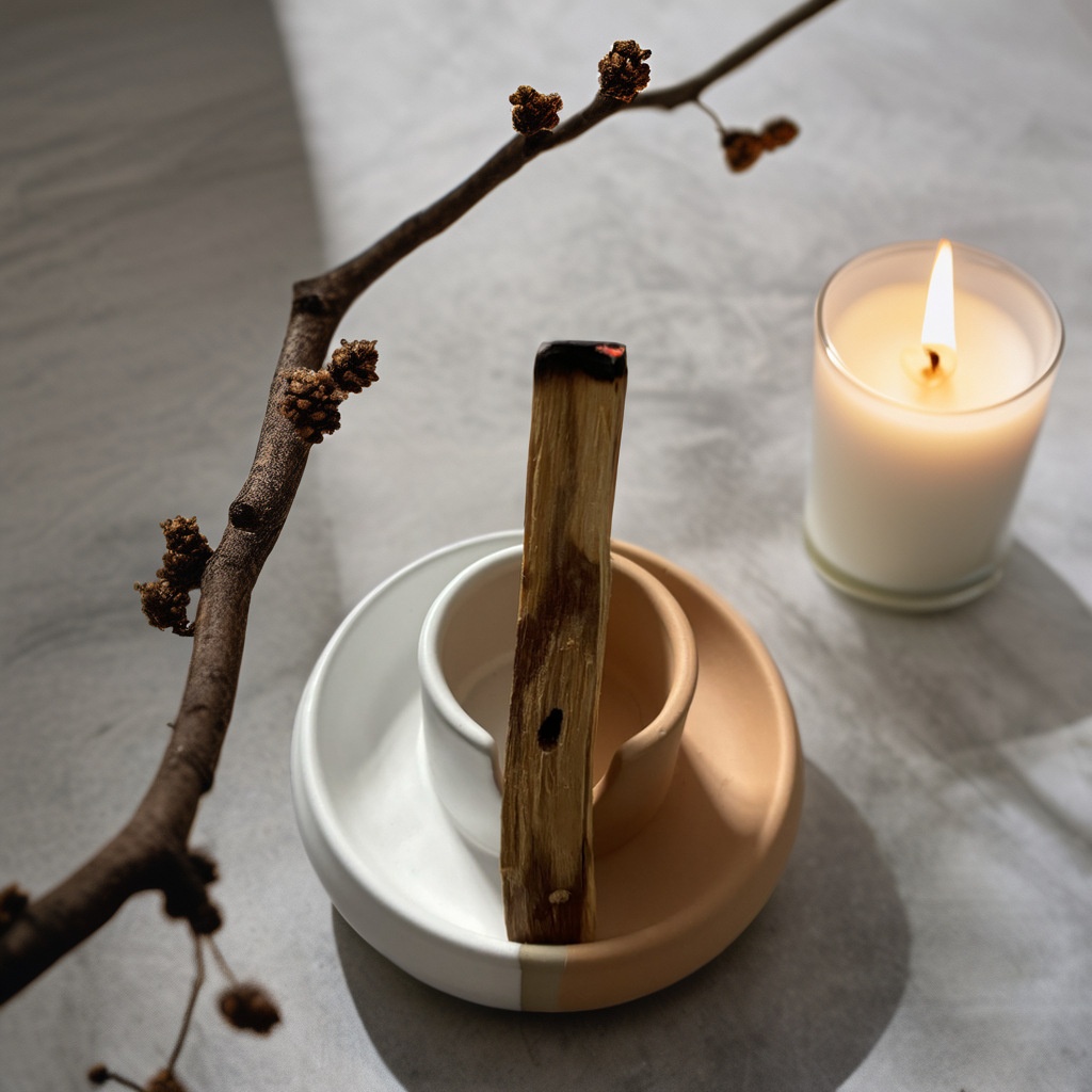 Ceramic Palo Santo Stick Holder Ceramic Sacred Sage Ert Three-in-One Tray