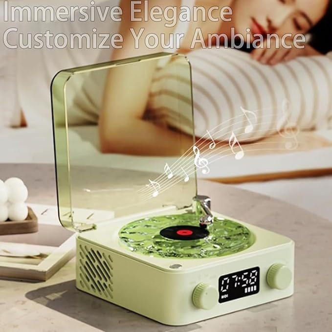 KW03 Ting Sea Bluetooth Audio Advanced Stereo Atmosphere Light High Sound Quality Home Record Player Vinyl Record Niche