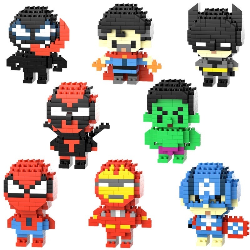 Exclusive Of Compatible Lego Bricks Micro-Particles Avengers Venom Micro-Particle Assembly Toys