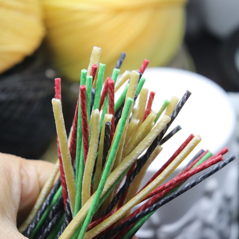 Christmas Colored Cotton Core Hemp Fiber Beeswax Candle Core Handmade D I Y W I C K S Aromatherapy Candle Material Wax Core - 1