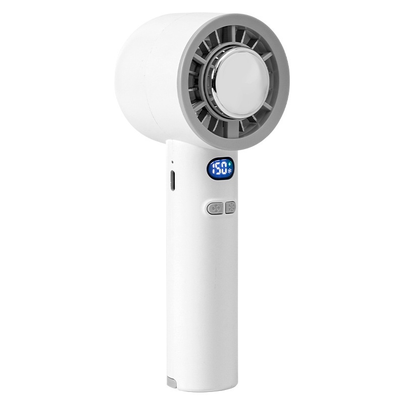 USB Small Fan Mini Portable Long-lasting Large Wind Semiconductor Refrigeration Handheld Wind Small Fan Mute