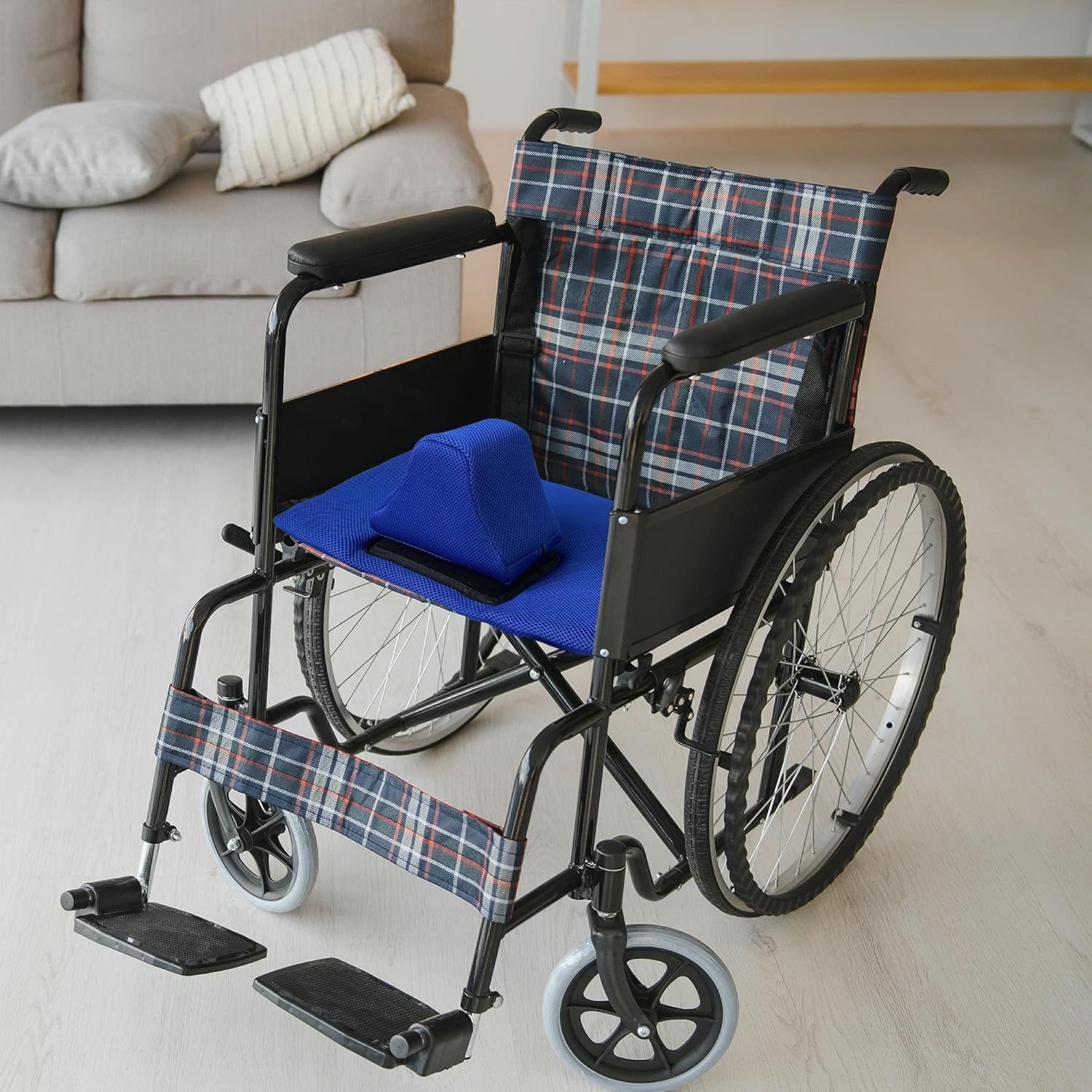 Home Elderly Travel Wheelchair Safety Belt Anti-Fall Wheelchair Cushion Limiter Cushion Breathable Wheelchair Cushion