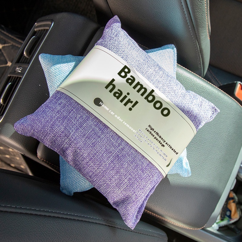 Activated Bamboo Charcoal Bag Car Household Dehumidification Carbon Bag Linen Air Purifying Bamboo Charcoal Bag500g