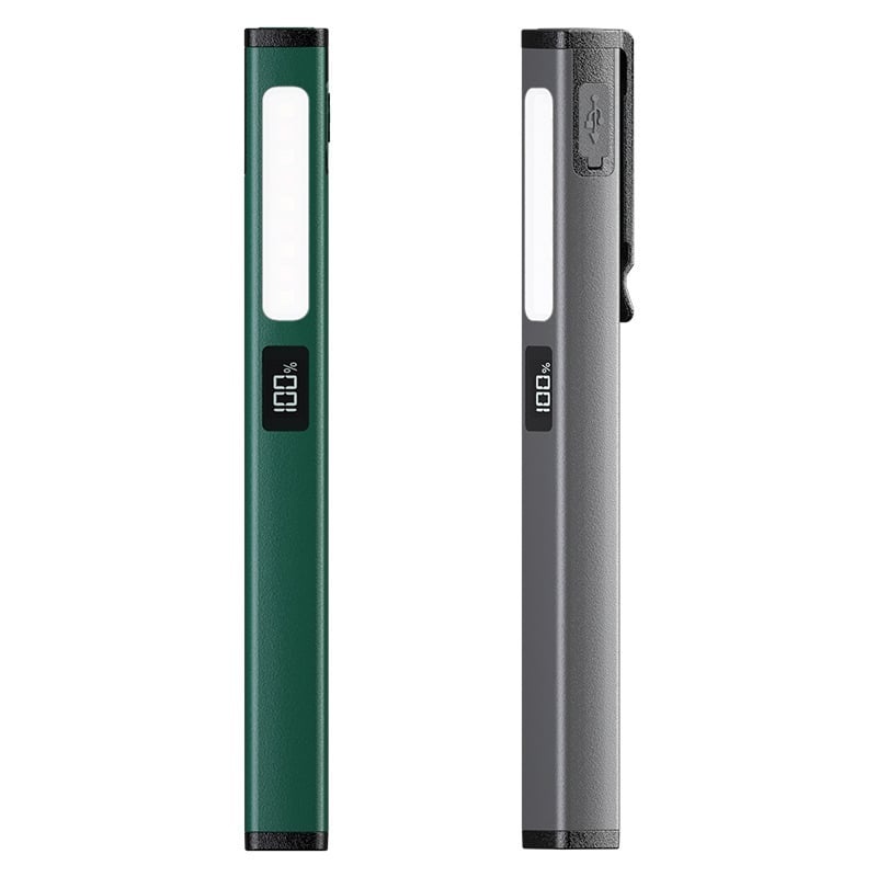 Led Flashlight Rechargeable Lithium Battery Strong Magnetic Anti-Fall Flashlight Car Pection Car Light Pen-Shaped Work Light