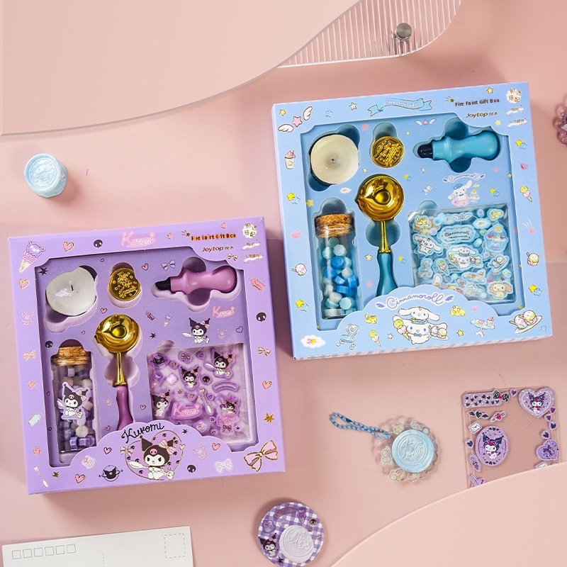 Joytop Sanrio Big Ear Dog Wax Set Gift Box Cute Creative Wax Seal Girls Gift