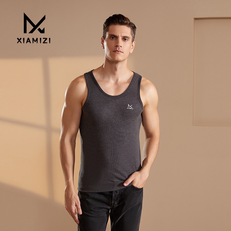 German Velvet Warm Vest For Men,Thickened Velvet,Seamless Heating Vest For Autumn And Winter,Middle-aged And Elderly Sports Vest