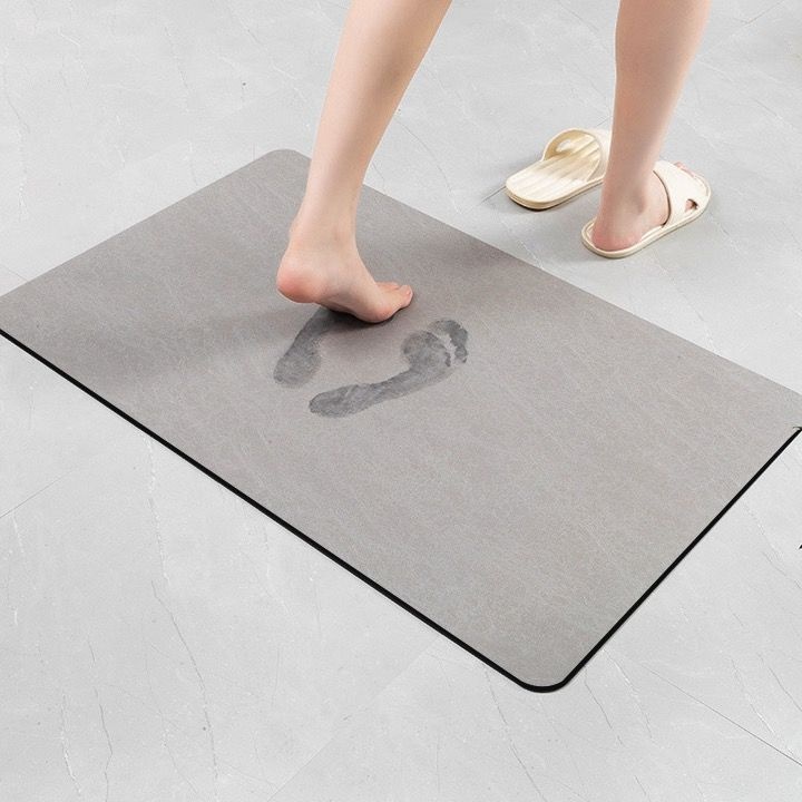 Solid Color Bathroom Mats Toilet Floor Mats Entrance Home Non-slip Foot Mats Absorbent Quick-drying Door Mats