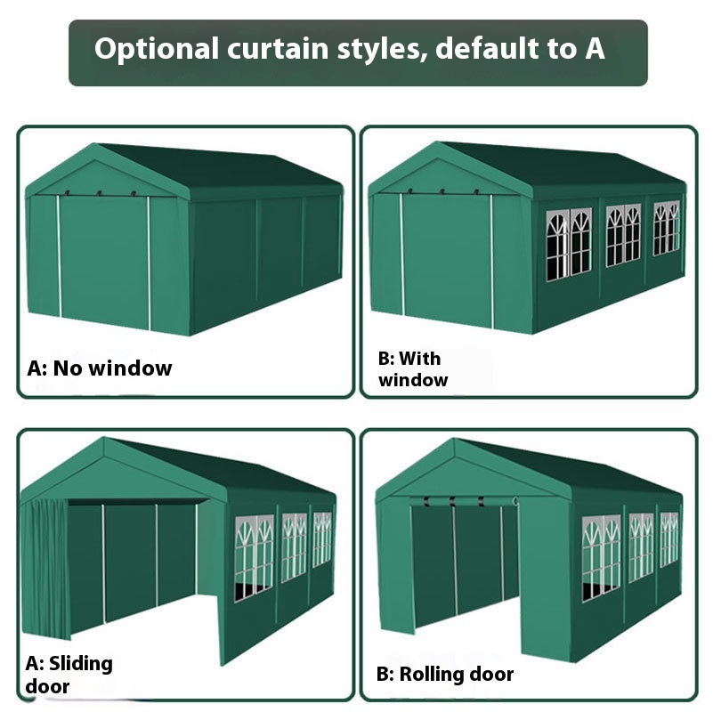 M$Ky Carport Parking Shed Home Outdoor Canopy Car Awning Simple Tent Mobile Garage Stall Banquet