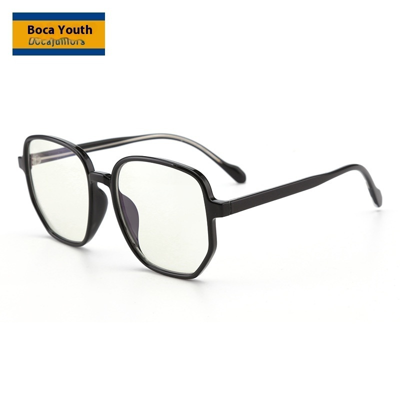 Adult Fashion Anti-blue Light Glasses Ladies Retro Polygonal Anti-blue Light Glasses Frame Myopia Glasses YK3386