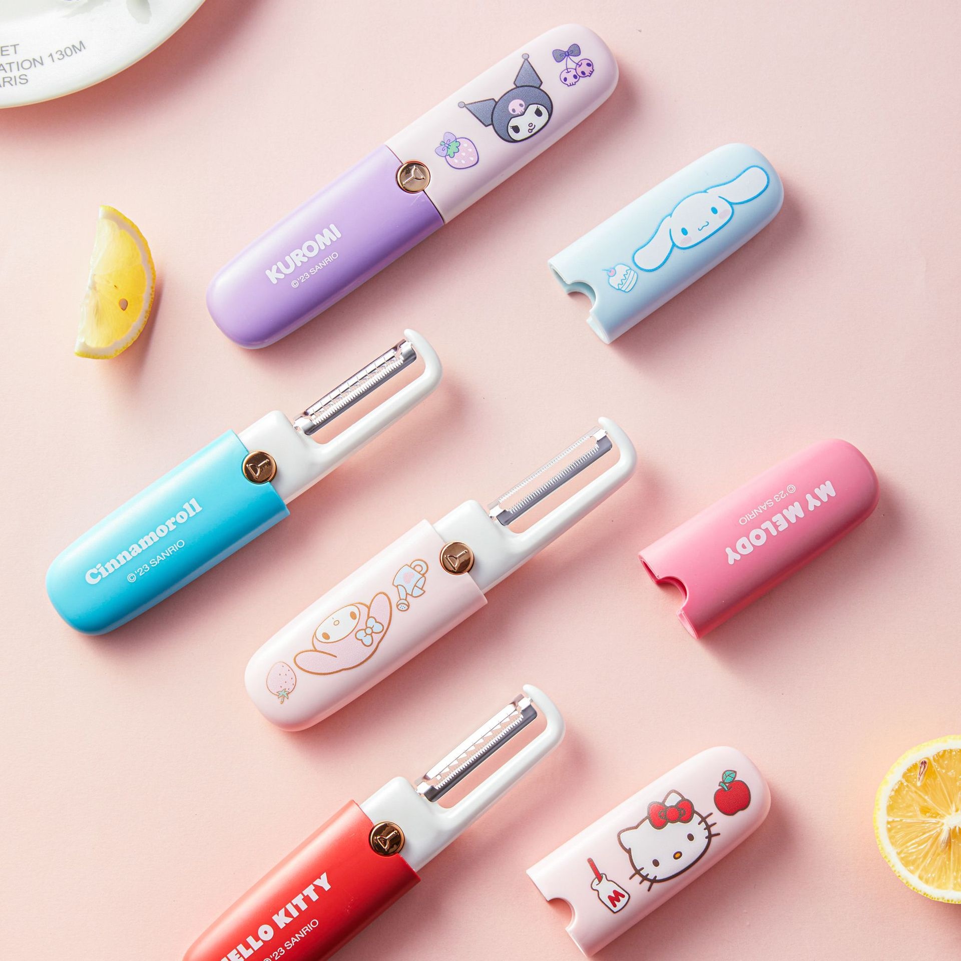 Sanrio Genuine Authorized Multifunctional Household Double-headed Two-in-one Portable Peeling Tool Cartoon Peeling Knife