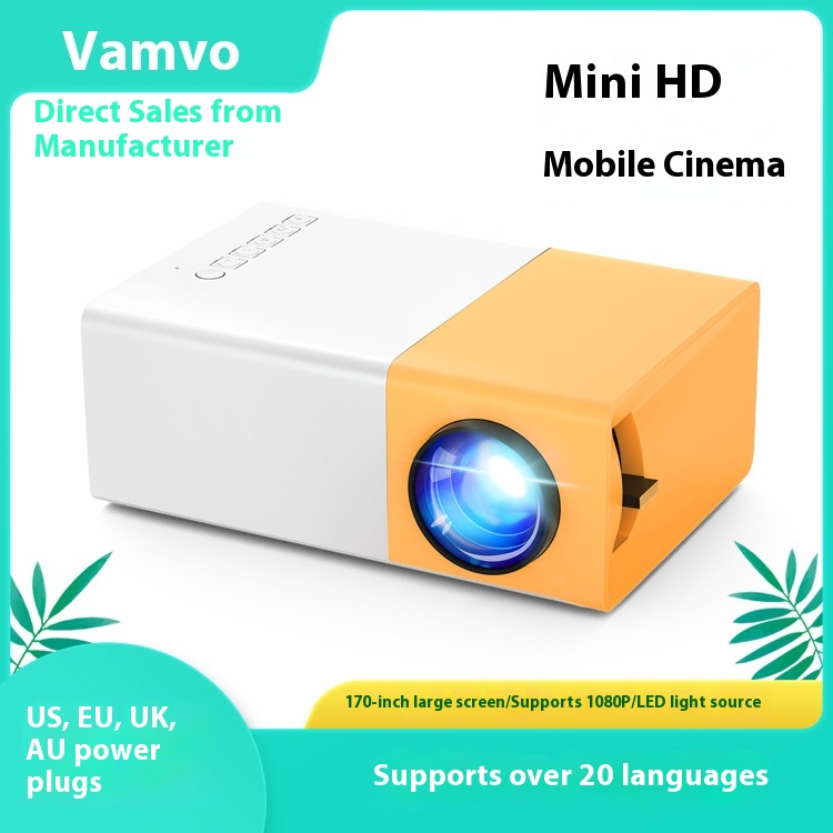 Projector Home Mini Portable Outdoor Support1080p Mobile Phone Screen Projector Direct