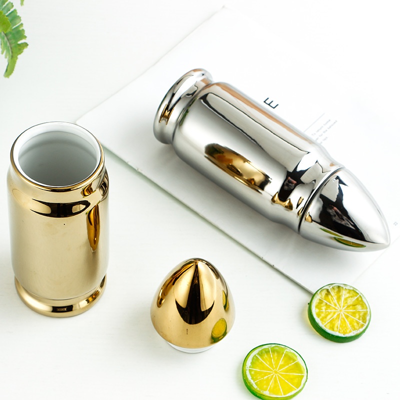 600 MLStylish And Unique Bullet Cup,Ceramic Rocket-shaped Mug,Multi-functional Ceramic Cup