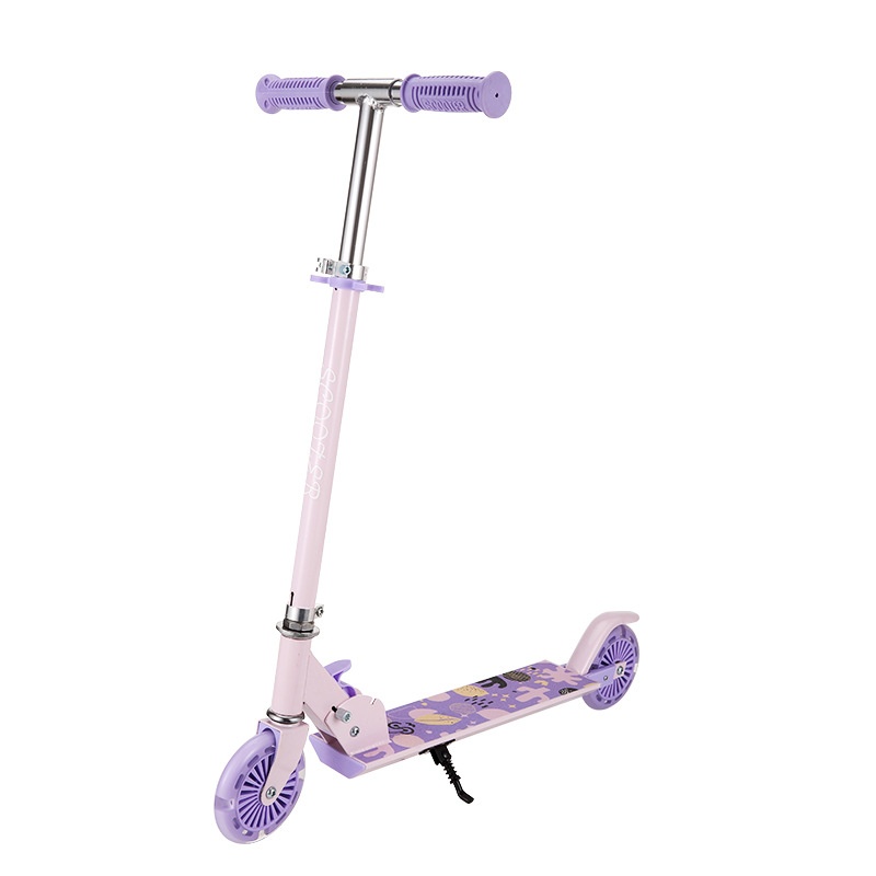 Two-wheel Children's Aluminum Alloy Scooter Lift Folding Scooter Pedal Scooter