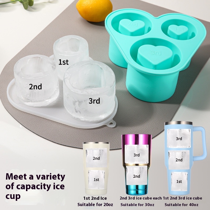 Ice Mold Stanley Stanley Water Cup Special Silicone Ice Mold With Cover Ice Box Ice Block Film Tool