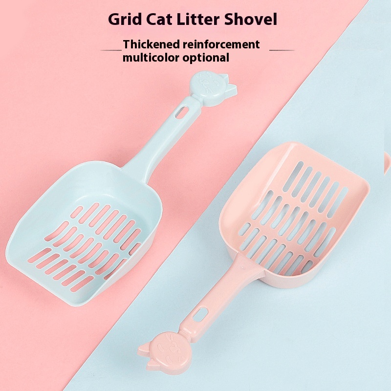 Macaron Thickened Cat Litter Scoop Cat Litter Box Cleaning Supplies Mesh Pet Shovel Cat Supplies