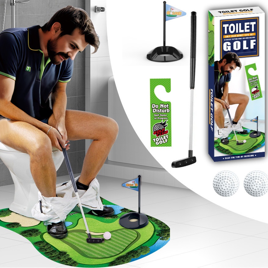 Hot Toilet Golf Scene Leisure Entertainment Sports Toys Toilet Mini Suit
