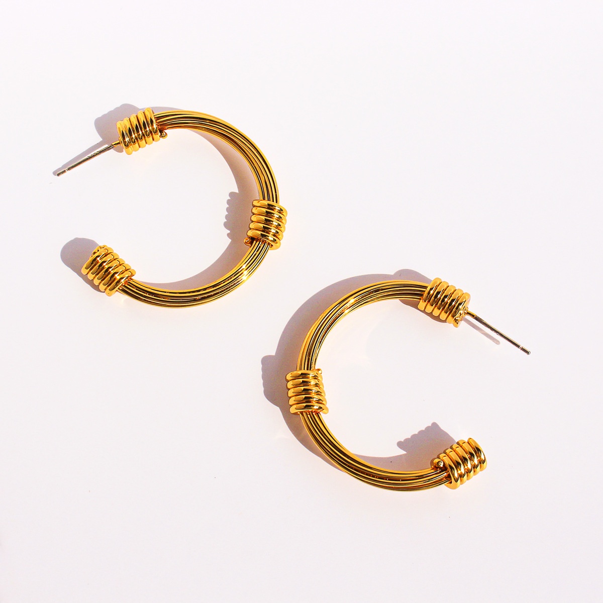 European And American Niche Simple Large C- Shaped Trajectory Wrapping Ear Ring Fashionable Classic Exaggerated Earrings Earrings 330