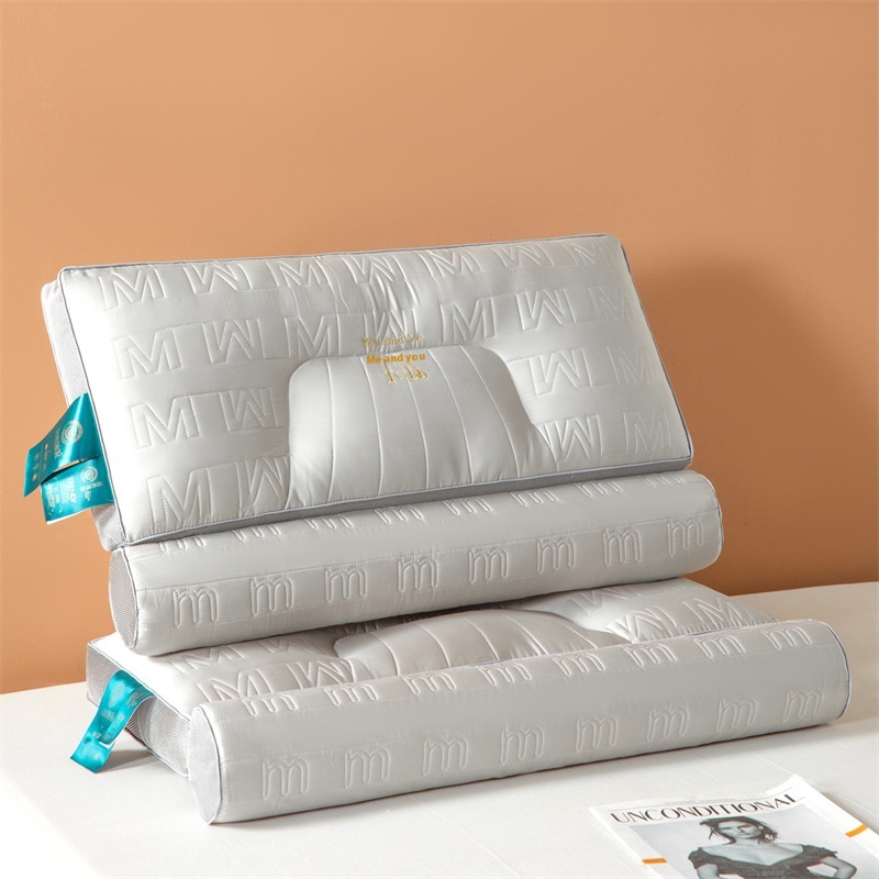 One-piece Tencel Memory Foam Traction Cervical Spine Pillow Pillow Core To Protect The Cervical Vertebrae Home Single Pillow To Help Sleep