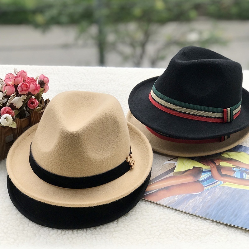 Korean Style Autumn And Winter Children's Hat Men's Jazz Hat Wool Felt Hat Boy Woolen Hat Powerful E-commerce