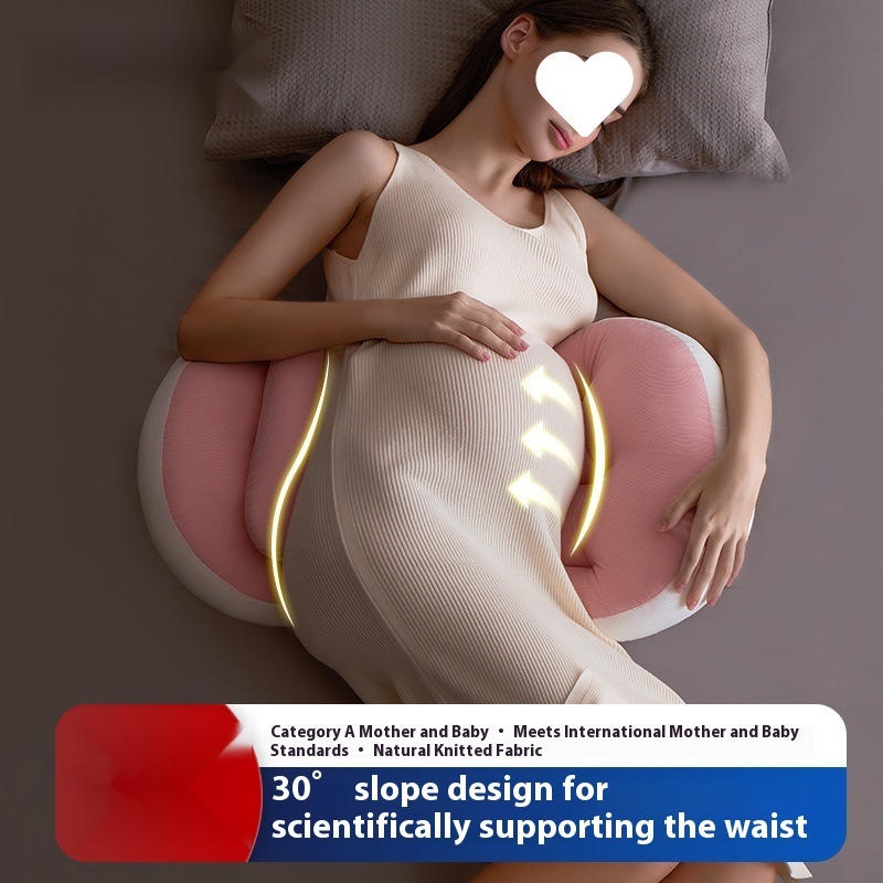 Pregnant Women's Pillow Waist Protection Side Sleeping Pillow Belly Sleeping Side Sleeping Pillow Pregnancy Sleeping Artifact U-shaped Pillow Holding Pillow