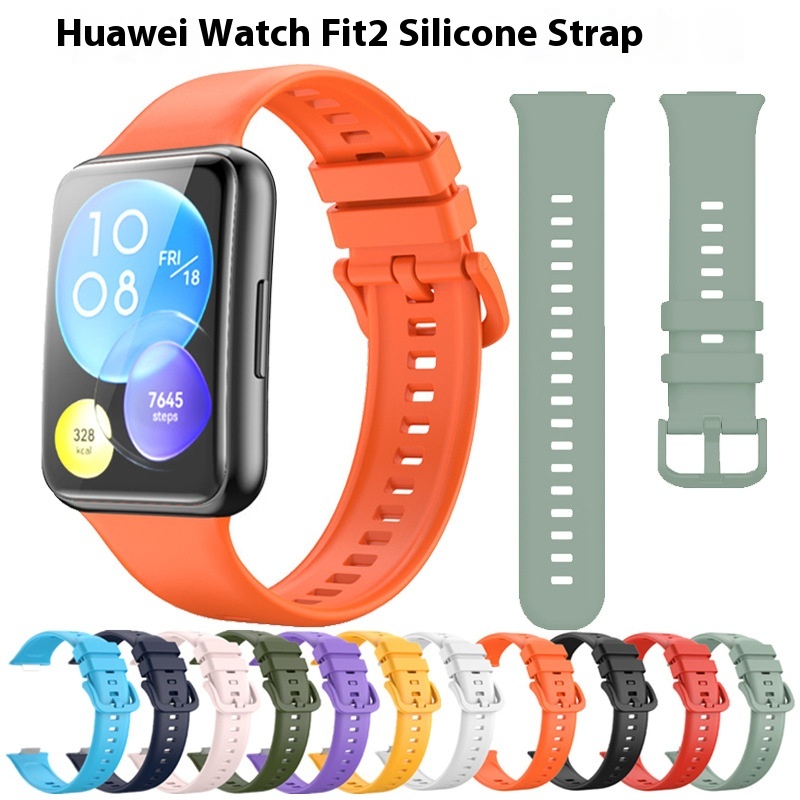 Suitable For Huawei Fit2 Strap Huawei HUAWEIWatch Fit Silicone Strap Fit2 Bracelet Watch Strap