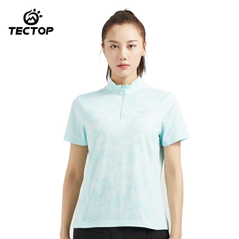 Outdoor Quick-drying T-shirt Women's Summer Thin Running Fitness Sweat-absorbent Ice Silk Short-sleeved Stretch T-shirt Sports Top