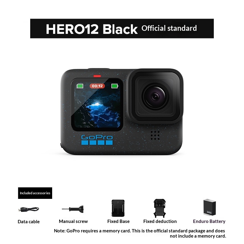 GoPro HERO12 Black Sports Camera Outdoor Motorcycle Riding Diving Waterproof Anti-shake Travel Camera