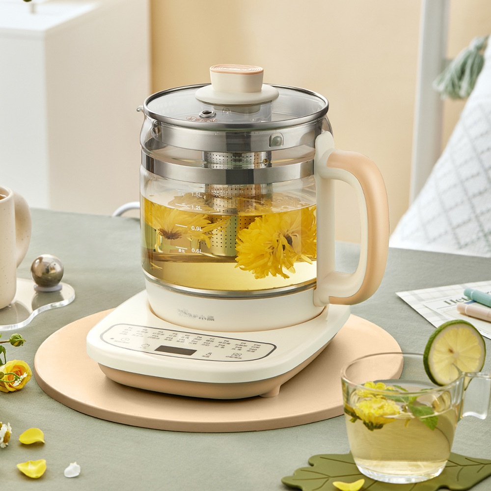 Bear Health Pot Home Multi-functional Fully Automatic Glass Boiling Teapot Scented Tea Tea Making Machine YSH-D15 T6
