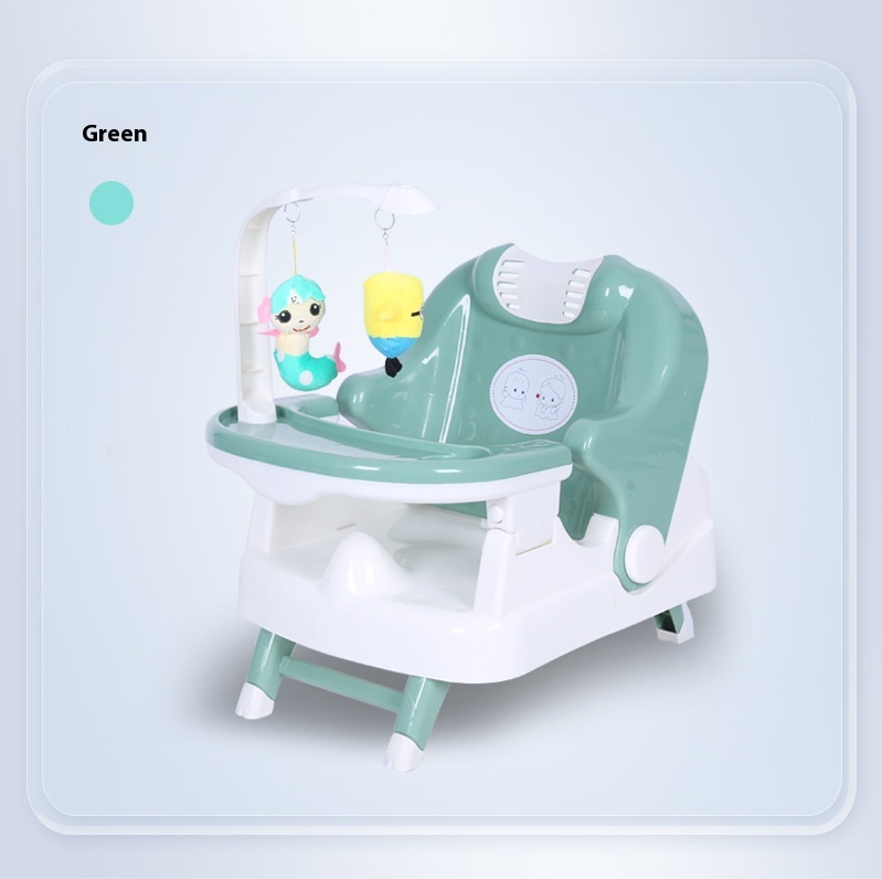Baby Dining Chair Eating Multifunctional Foldable Children's Shampoo Chair Home Portable Children's Dining Table Seat Toy