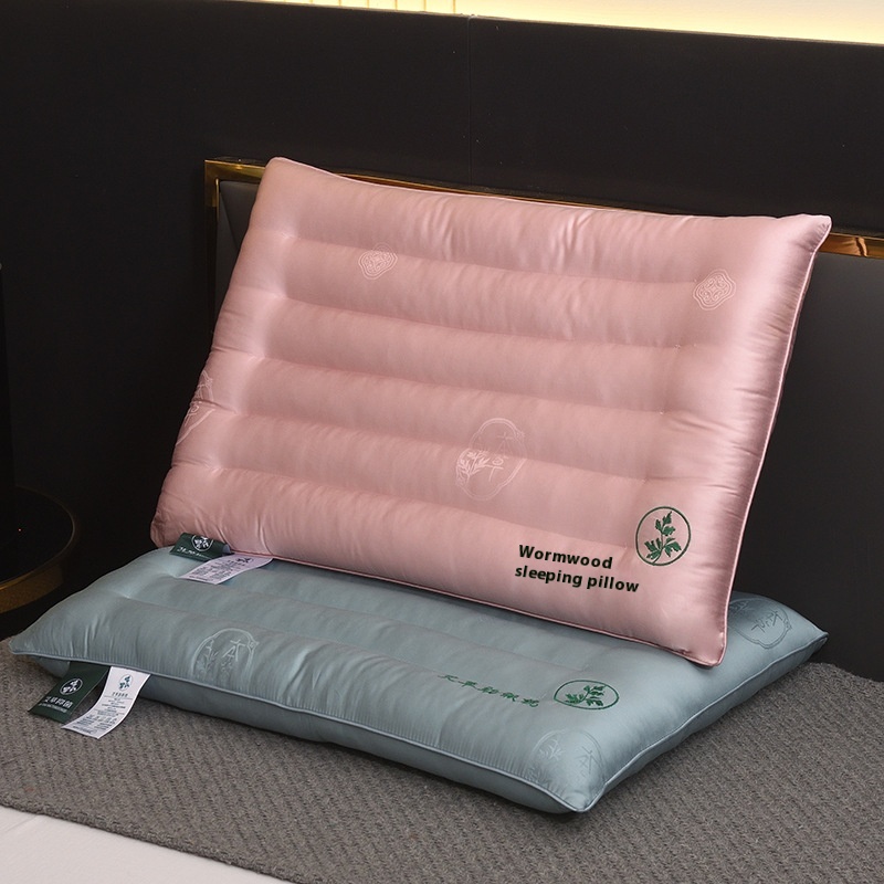 Low Pillow Wormwood Pillow Pillow Core To Protect The Cervical Vertebra Special Pillow To Help Sleep Home Single Four Seasons Pillow Core Home