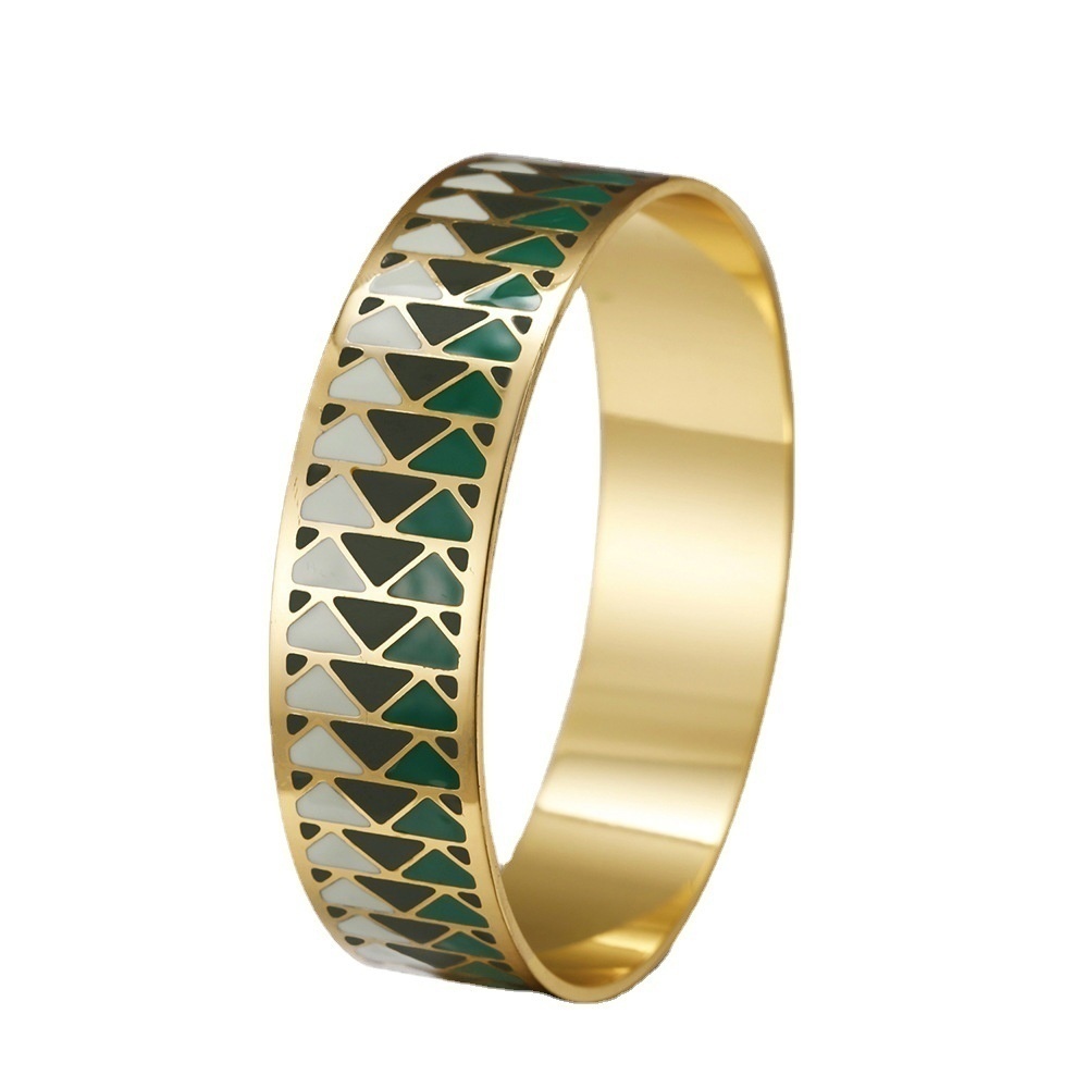 Colored Enamel Bracelets,Foreign Trade Jewelry Exported To Europe And America,Creative Retro Bracelets,Valentine's Day Hit
