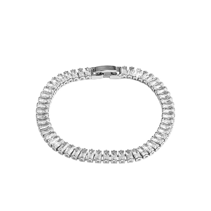 European And American Style Roman Diamond Bracelet Elegant Flash Diamond Girls'High Sense Jewelry Girlfriends Birthday Gift Jewelry