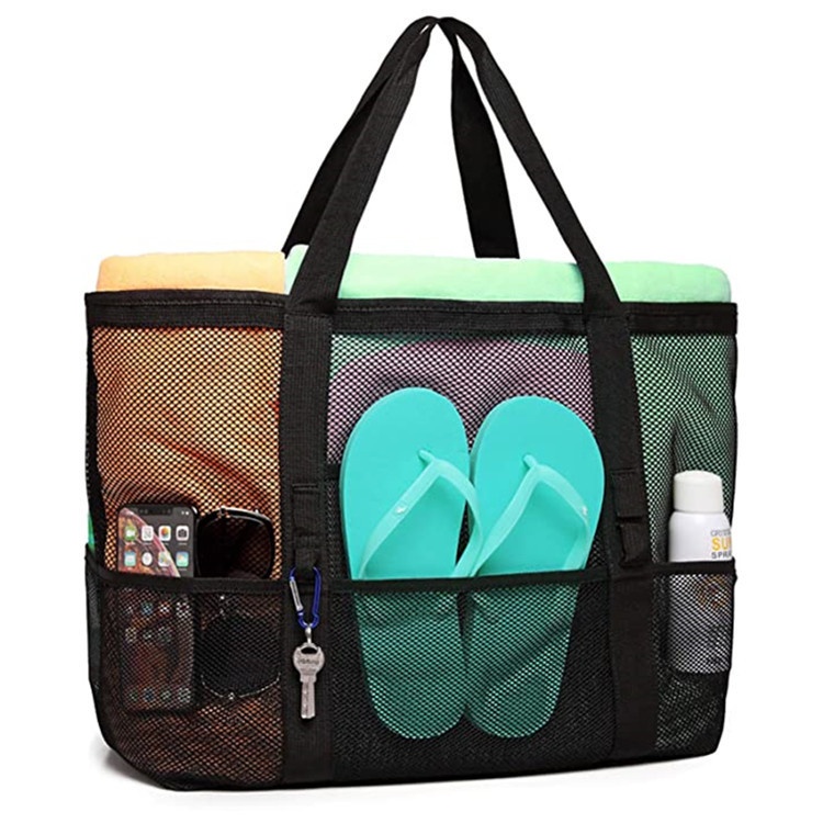 Large Capacity Toy Storage8 Pocket Bathroom Bag Portable Single Shoulder Beach Bag Storage Bag Bath Bag