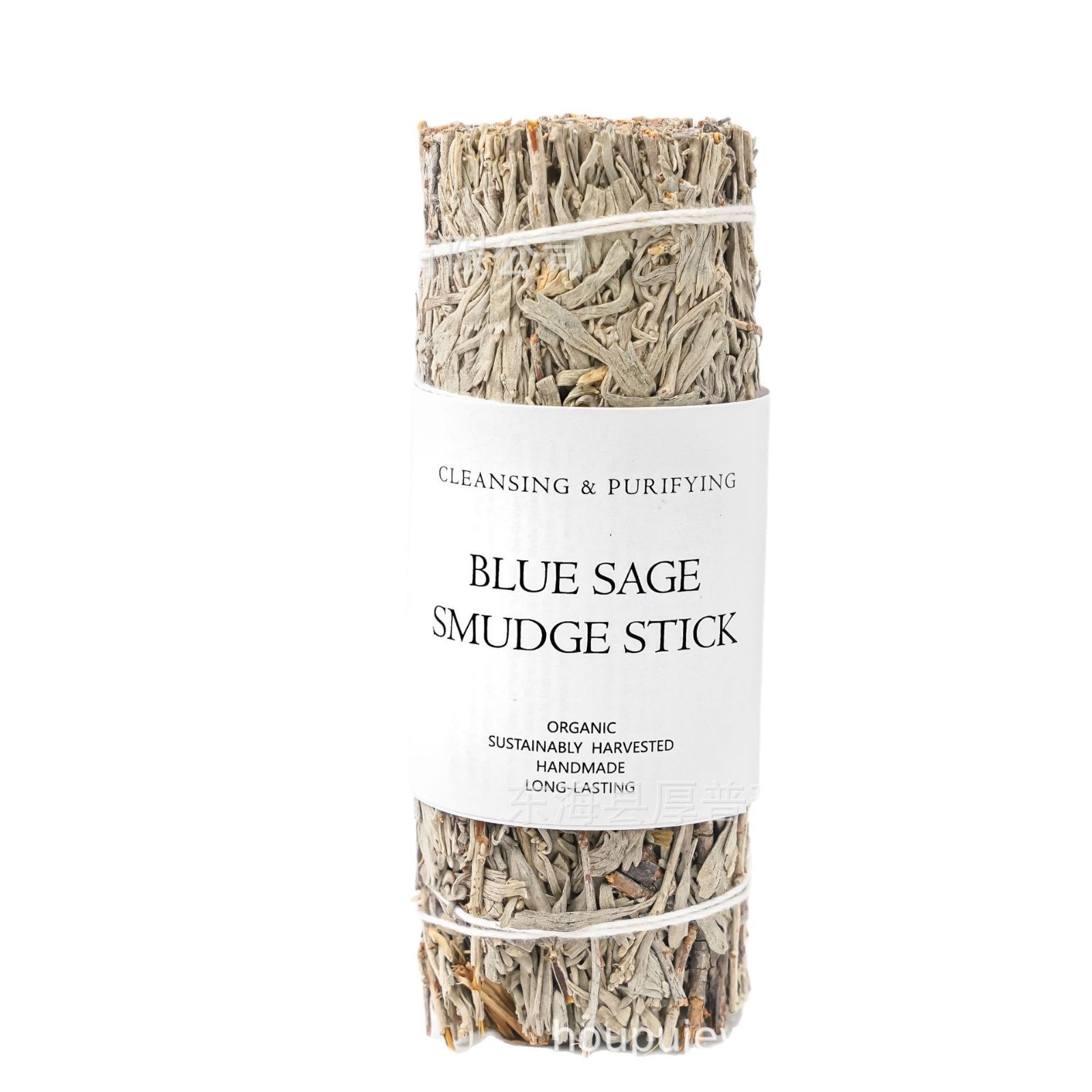 4 Inch Natural Blue Sage Dry Flower Suit Hand Strapping Aromatherapy Decoration Home Purify Fresh Air