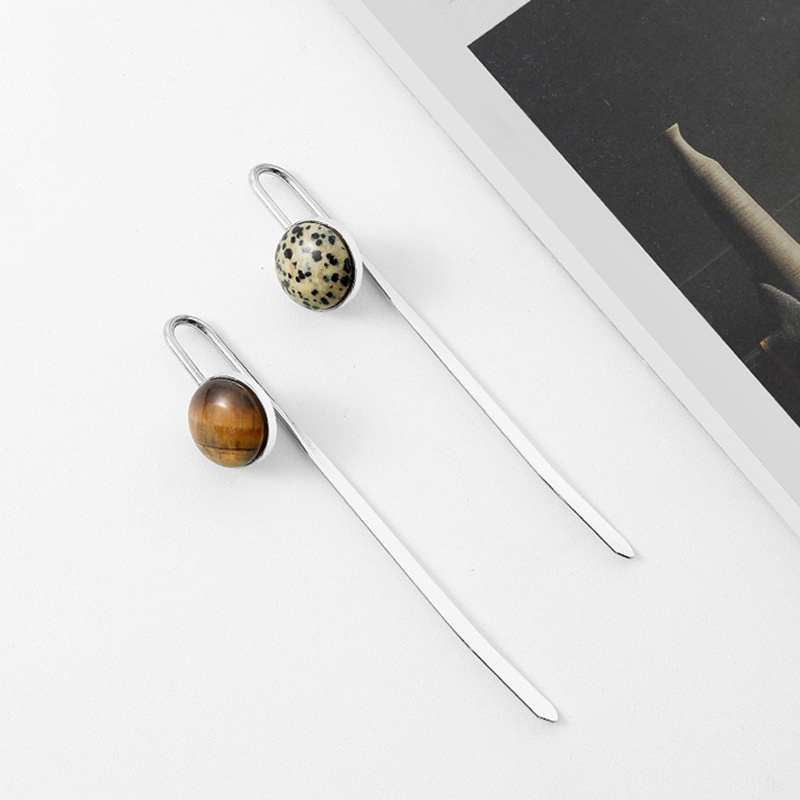 Nordic Metal Gem Series Bookmarks High-end Exquisite Student Stationery Reading Companion Cultural And Creative Gifts Souvenirs