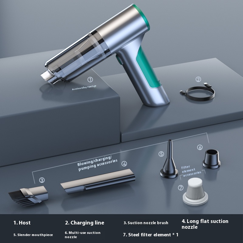 Car Supplies Brushless Vacuum Cleaner Multifunctional Powerful Blowing And Suction Household Vacuum Handheld High-power Dust Blower