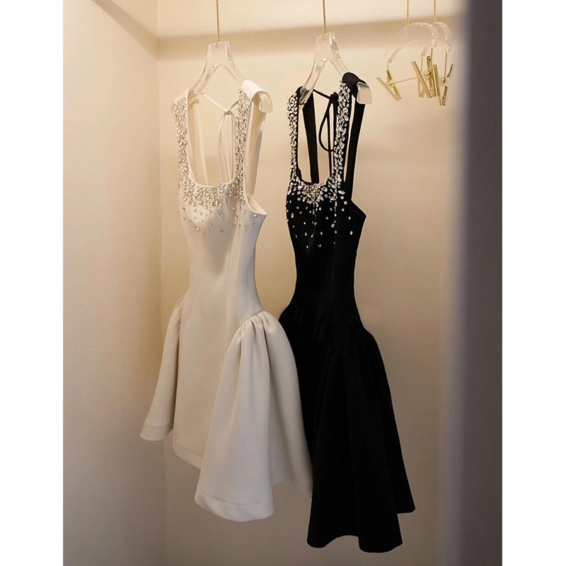 Rhinestone-embellished Chanel-style Dress