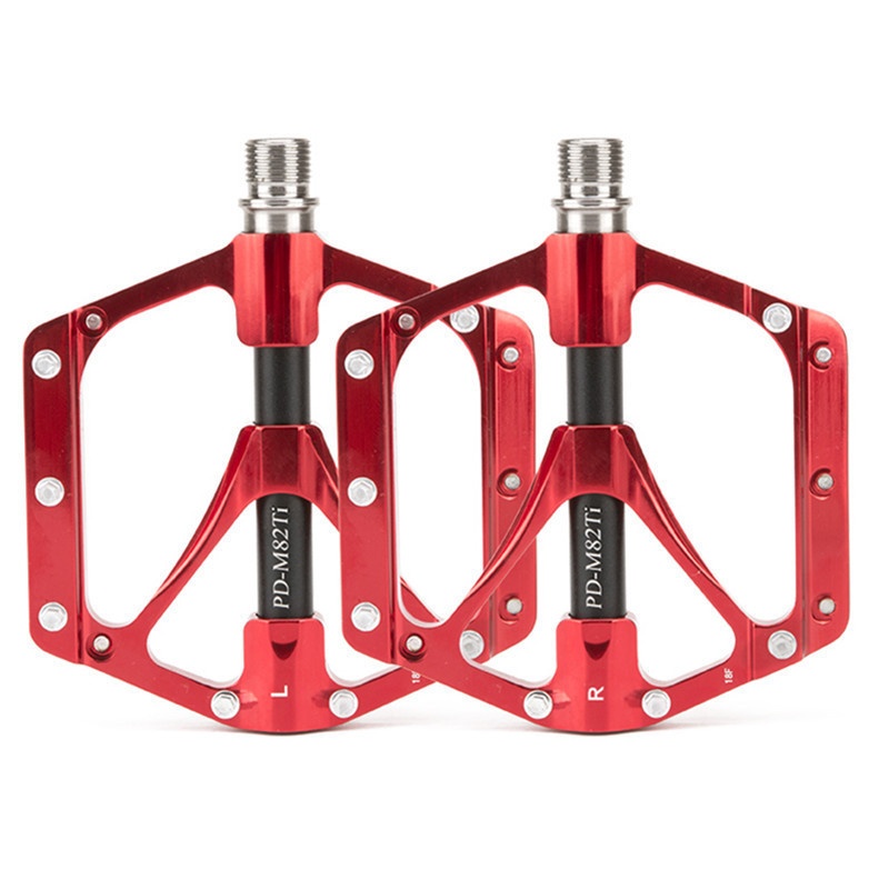 PROMENDTitanium Alloy Shaft Core Mountain Bike Pedal M82 TLarge Tread3 Bearings Pedal Bicycle Pedal