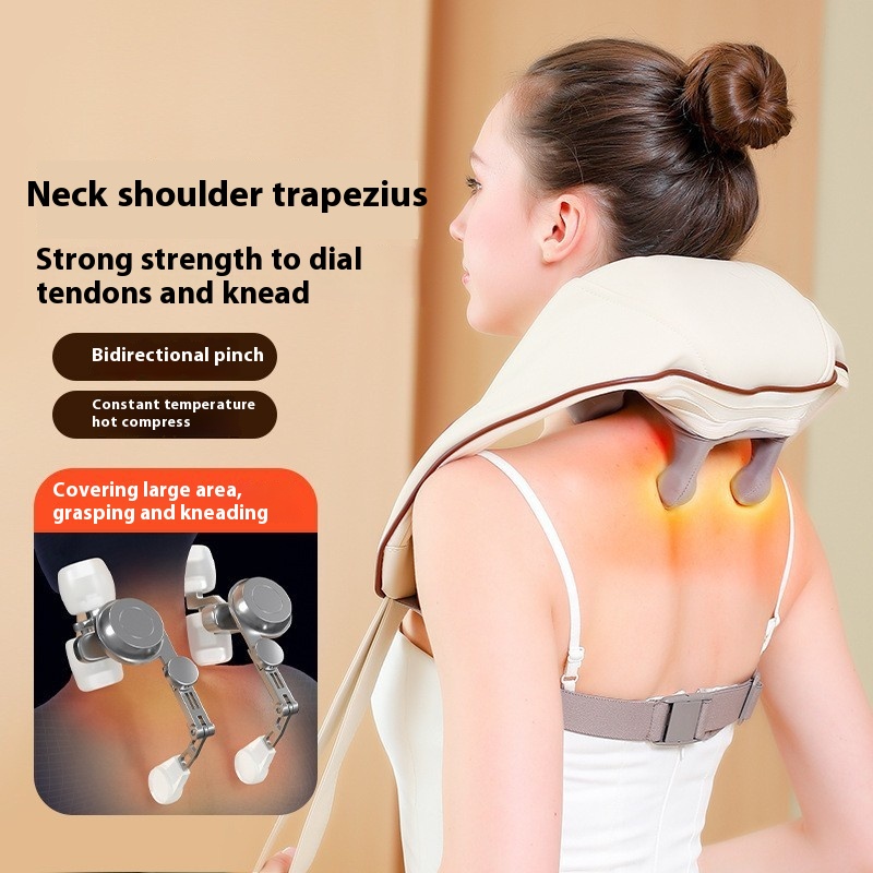 Brush Motor Shoulder And Neck Massager Strap Neck Massager Shoulder Massager Neck Trapezoid Massage Shawl