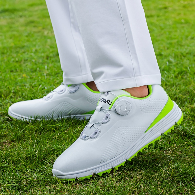 Golf Shoes Four Seasons Girls Casual Shoes Automatic Rotation Retractable Shoelaces Spikeless Shoes Men's Sports Shoes