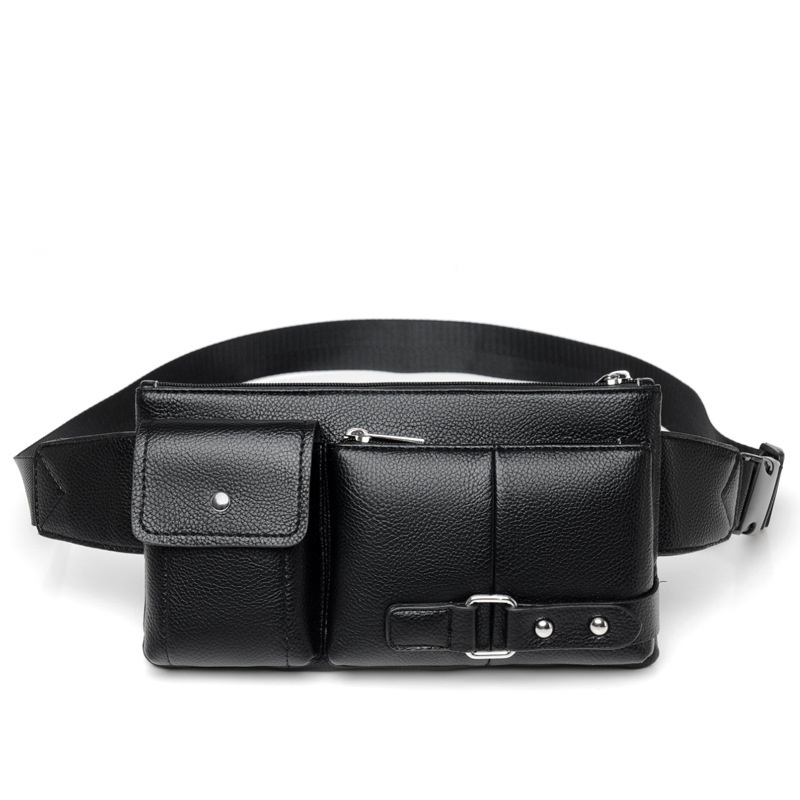 A Generation Of Men's Waist Bag Multi-functional Mobile Phone Coin Purse Chest Bag Messenger Bag A Generation Of Hair