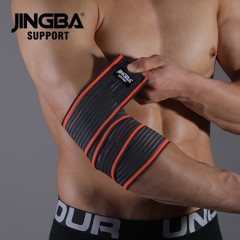 JINGBASports Elbow Wrap Bandage Protection Weightlifting Fitness Pressure Bodybuilding Protective Gear Outdoors