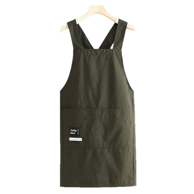 Water-repellent Apron, Stylish For Home Use, Kitchen Cooking, Printed With Lettering, Suitable For Catering Work.