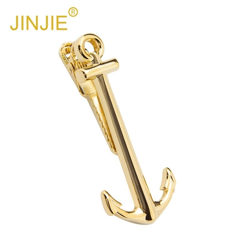 Gold Anchor Shape Metal Tie Clip Men's Business Casual Tie Pin Korean Tie Clip S