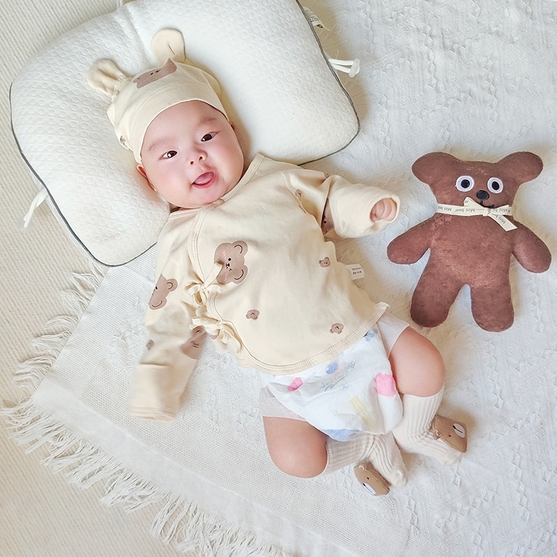 Born Pure Cotton Bottoming Clothes Baby A-type Pure Cotton Belly Protection Monk Clothes Half Back Clothes52 Size Back Clothes